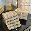 Caja de joyería a prueba de polvo multifuncional estilo cajón para collares, exhibición simple, caja de almacenamiento de joyería de alta gama para pendientes, organizador de anillos