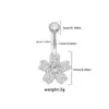 Gaibei Europeo y Americano Transfronterizo Más Vendido Zircón Elefante Clavo de Ombligo Joyería de Piercing Corporal Anillo de Ombligo Fábrica de Comercio Exterior Venta al por Mayor