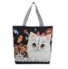 Estilo étnico lona saco grande de lado único jacquard bordado elefante bolsa bolsa de ombro versátil animal padrão bolsa das mulheres