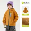 Chaqueta de Algodón para Niños Dudu Otoño Nuevo Abrigo Infantil Atuendo de Otoño Chaqueta Acolchada de Algodón para Niñas Ropa Cálida para Bebés Engrosada Ropa Infantil de Moda