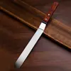 Espátula con Mango de Madera, Cuchillo Recto, Cuchillo Alisador, Cuchillo Desmoldador 6 pulgadas 8 pulgadas 10 pulgadas Cuchillo para Crema Decoración de Pasteles Herramientas para Hornear