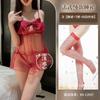 Love Lencería Camisón Sling de Lazo Tul Transparente Pijama Sexy Ropa Emocional Divertida para Mujer