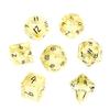 Dados Poliedros de Cristal Amarelo Sintético Esculpido Número Dnd Trpg Conjunto de Sete Peças Z03 Jogo de Lazer