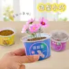 Plantas em Vasos Pequenas Divertidas, Sementes de Flores Artesanais DIY para Crianças, Presentes de Plantas Verdes para o Dia das Crianças, Decorações Criativas para Mesa