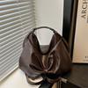 Mochila Casual de Gama Alta Estilo Occidental para Mujer Primavera y Verano 2025 Nuevo Lazo Simple Bolso de Hombro Axila Venta al por Mayor