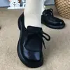 Zapatos planos retro de suela blanda para mujer, nueva colección otoño 2026, zapatos planos cómodos y versátiles de punta redonda, mocasines de cuero suave para mamás