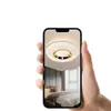 Lámpara de techo circular minimalista italiana para dormitorio, nueva y simple, creativa, de alta gama, para proteger la vista, estudio, dormitorio principal, de hierro y otros materiales