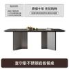Mesa de Comedor Minimalista Italiana de Pizarra y Sillas para el Hogar de Alta Gama para Apartamento Pequeño Moderno Sencillo Juego de Mesa y Sillas de Comedor para Restaurante