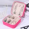 Mini Joyero para Viajes de Negocios, Caja Portátil para Guardar Joyas, Pendientes, Anillos, Collares, Pulseras, Caja para Guardar Pendientes