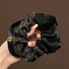 Goma de pelo retro extragrande, coletero de alta gama estilo coreano, estilo de lujo ligero y relajado, banda elástica para el pelo de alta elasticidad, accesorio para el pelo