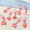 Nuevo Parche Creativo de Familia de Dibujos Animados Colgante Pequeño Llavero Lindo e Interesante Colgante Pequeño Decorativo