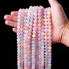 Venta al por mayor Cuentas de Piedra Natural Morganita Redondas Cuentas de Colores en Hilos Largos Pulseras Collares Accesorios de Joyería