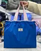 Bolsa de compras plegable protección ambiental hombro portátil bolsa de almacenamiento portátil supermercado gran capacidad impermeable en stock entrega de una sola pieza