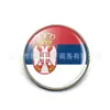 Broche de Bandera Europea y Americana Transfronterizo Broche de Fútbol Mundial Insignia de Piedra Preciosa del Tiempo Ventas Directas de Fábrica de Accesorios de Amazon