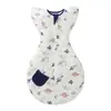 Manta Envolvente para Bebé Transpirable Saco de Dormir Envoltura para Bebé Algodón Puro Manos Arriba Recién Nacido Anti-Sobresalto Primavera/Verano Estilo Rindición Manta Anti-Patadas