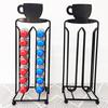 Caja de Almacenamiento para Cápsulas de Café Estante para Café Nespresso Arte en Hierro Estante de Almacenamiento para Cápsulas K-Cup Estante de Almacenamiento para 28 Piezas