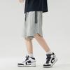 Shorts masculinos de verão, novos, soltos, esportivos japoneses, casuais, finos, com rugas, secagem rápida, calças de praia