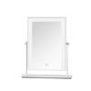 Espejo de escritorio LED giratorio cuadrado para maquillaje con luz, brillo ajustable, espejo de belleza de suministro transfronterizo