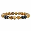Fabricantes comercio exterior nuevos productos listados accesorios de joyería pulsera personalizada de piedra de 8 mm Ojo de Tigre turquesa Amazon pulsera