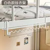 Perchero de forja para ropa de noche gancho de ola gancho de almacenamiento para cama dormitorio de estudiante estante colgante para litera estante de mesita de noche