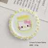 Acessórios de Resina DIY Desenho Animado Joias Renda Gato Prato Cola de Chantilly Grampo de Cabelo Capa de Celular Fivela de Sapato Chaveiro Pingente com