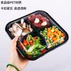 Caja Desechable Limpia para Verduras Caja de Empaque para Verduras Caja para Verduras Frías y Comida Cocinada Cuadrada con Tapa Caja de Plástico Anti-vaho con Recorte para Frutas