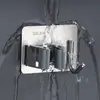 Gancho para Mopa de Acero Inoxidable Soporte para Mopa Montaje en Pared Sin Taladro Pinza para Escoba Gancho de Metal para Baño Gancho Adhesivo