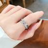 Anillo Abierto de Amor Mariposa Diamante Corea del Sur Dongdaemun Personalidad Diseño Sentido Anillo Celebrante de Internet Pieza de Mano Pequeña y Simple