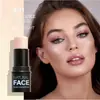 Bastão Iluminador e Contorno Facial Tridimensional de Alto Brilho Popular Transfronteiriço Base de Maquiagem Facial Bastão Blush Maquiagem para Comércio Exterior Atacado