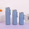 Nueva taza térmica multi-capacidad con forma de bala y asa, taza portátil hecha de acero inoxidable 316 con tapa de botón, taza de cuerpo recto para preparar té