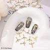 Joias para Unhas Transfronteiriças Cruz Doze Constelações Metal Diamante Manicure Unhas Cruzadas Joias de Unha Vestíveis Venda por Atacado