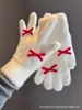 Estilo Ins Desenho Animado Coreano Veludo Coral Estrela de Creme Luvas Quentes Estudante Inverno Exterior Ciclismo Luvas de Cinco Dedos