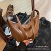 Bolsa Dumpling Grande Capacidade Bolsa 2026 Outono e Inverno Nova Cor Sólida Tendência Moda Bolsa de Ombro Simples Bolsa Transversal para o Dia a Dia