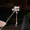 Horquilla Antigua de Flor de Mariposa para Mujer Estilo Chino de Gama Alta Hanfu Horquilla con Borla Tocado Escalonado Horquilla Accesorios para el Cabello