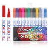Caneta Retoque de 12 Cores para Pintura de Peças, Colorir Modelos, Caneta de Tinta à Prova d'Água, Marcador à Base de Óleo para Grafite que Não Desbota, Multicor