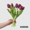 Flor Artificial Tulipán de 7 Cabezas Ramo de Flores Falsas Arte Floral Flores Secas Artificiales Adornos de Decoración para el Hogar Caucho Blando Venta al Por Mayor Transfronteriza
