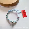 Asume la Tarea de Tejer Pulseras DIY de Hilo Rojo con Cuentas de Plata Pura y Hilo Rojo Trenzado