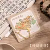 Marcador de Página em Metal Latão Estilo Chinês em Forma de Leque Marcador de Peixe Koi Souvenir Wenchuang da Cidade Proibida Prêmio para Aluno
