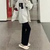 Jeans Bootcut Negros Talla Grande para Mujer Primavera Nuevo Chica Gordita mm Cintura Alta Elásticos Efecto Adelgazante Figura Tipo Pera Pantalones