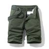 Shorts Casuales de Verano para Hombre Ropa de Trabajo Shorts Holgados Retro para el Trabajo Shorts de Moda Deportiva Khaki para Hombre