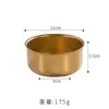 Tazón Redondo de Acero Inoxidable 304 de una Sola Capa para Snacks Vintage, Tazón de Arroz Comercial con Acabado Desgastado, Tazón Espesado para Cocinar Huevos al Vapor para Uso Doméstico