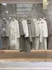 Abrigo de Cachemira de Doble Cara Moda Chaqueta de Lana Liquidación Marca Excedente Venta al por Mayor Suministro en Vivo Ropa para Mujer Liquidación Final