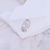 Anillo de fritillaria blanca con incrustaciones de diamantes Sense de Niche Design, apertura ajustable, metal hueco, personalizado, de moda.