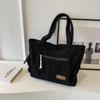 Bolsa feminina 2023 nova outono e inverno transversal bolsa de balde de grande capacidade estilo coreano veludo cotelê veludo cotelê flanela portátil bolsa grande
