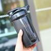 Copo Misturador para Milkshake Copo para Misturar Pó Fitness Esportes com Balança Adequado para Qian Shu Leite Café Copo Substituidor de Refeição à Prova de Vazamentos