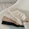 Leggings Satinados Perlados de Seda de Hielo Anti-Exposición con Ribete de Encaje, Shorts de Seguridad, Shorts tipo Boxer, Shorts para Dormir, Se Pueden Usar Afuera