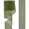 63mm Europeo y Americano clásico color sólido imitación lino cinta de lino rollo de lino corona lazo material correa de jardinería punto 10Y