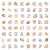60 pegatinas de oso de postre de dibujos animados lindas pegatinas decorativas removibles guitarra taza scooter fabricantes mayoreo