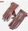 Guantes de Cuero Genuino para Mujer de Estilo Nuevo y Cálido, Talla Grande, Piel de Oveja, Cortavientos y Resistentes al Frío, Guantes de Cuero para Otoño e Invierno, Fábrica