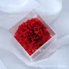 Flor Eterna Acrílico Rosa Cravo Caixa de Flores Dia dos Namorados Natal Dia das Mães Presente de Dia dos Namorados